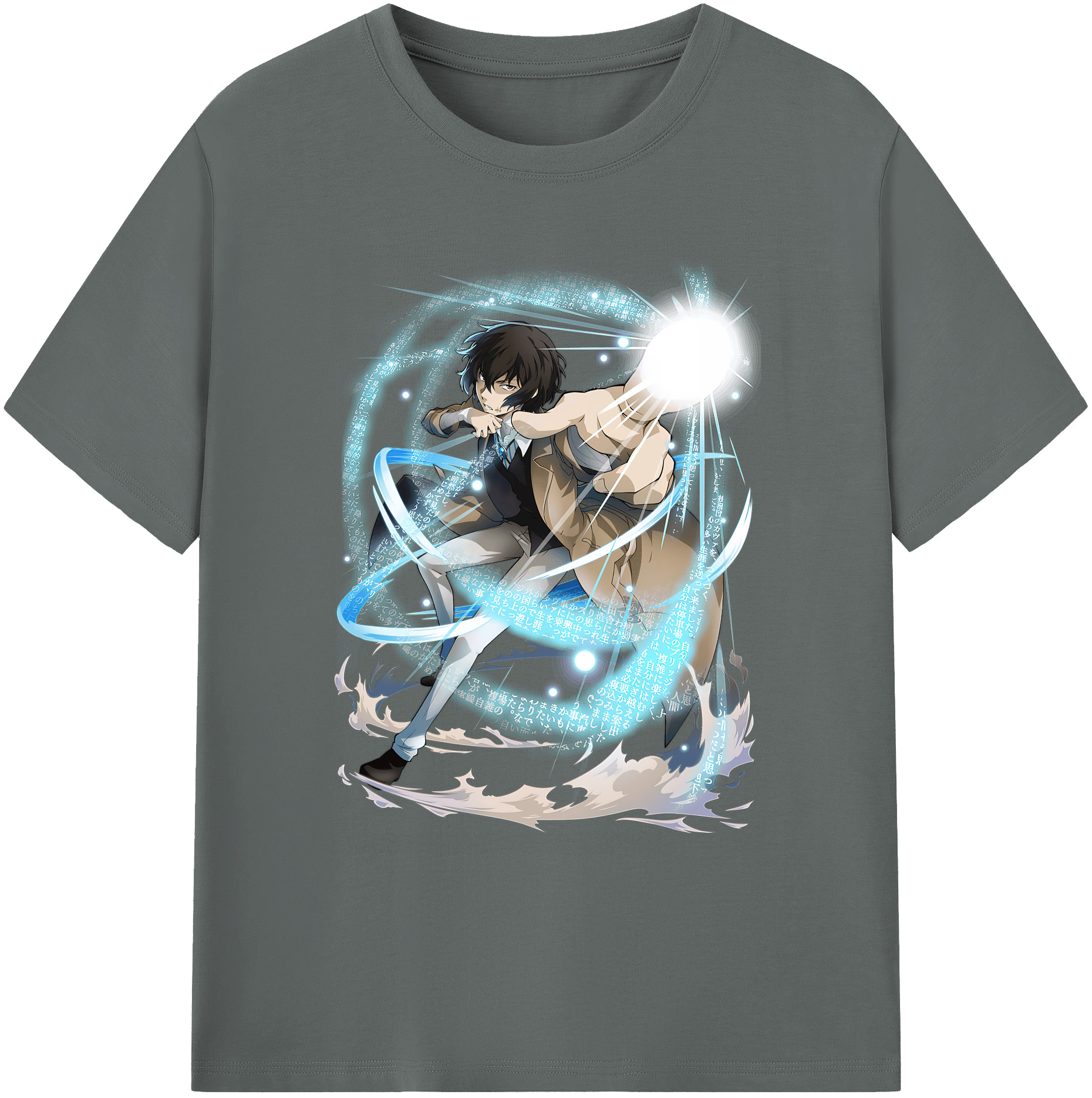 （画像用） 文豪ストレイドッグス Bungo Stray Dogs 綿100％ メンズ半袖Tシャツ｜肌触りやわらか＆通気性